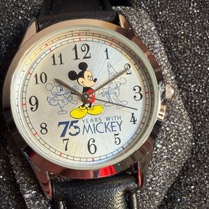 Avon Mickey Mouse Commemorative Watch with Black Strap